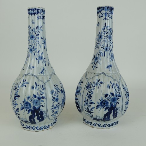 Dutch delft vases - dutch, pair