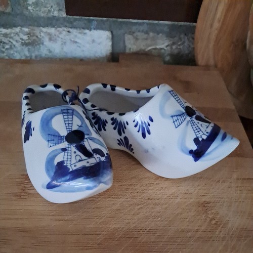 Pair glazed pottery - pair, of