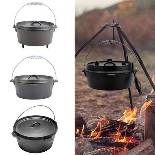 Pre seasoned cast iron dutch - cast,