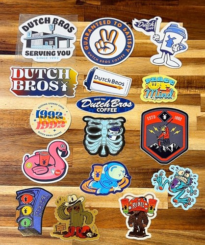 Dutch bros stickers - dutch,