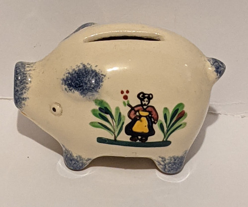 Piggy bank small dutch pig - ,