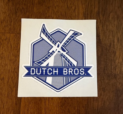 Dutch bros windmill sticker - dutch,