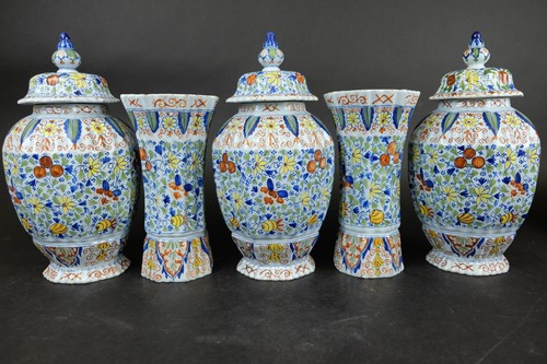 Dutch delft makkum garniture - delft,