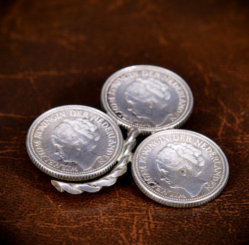 Vintage dutch coin clover - vintage,