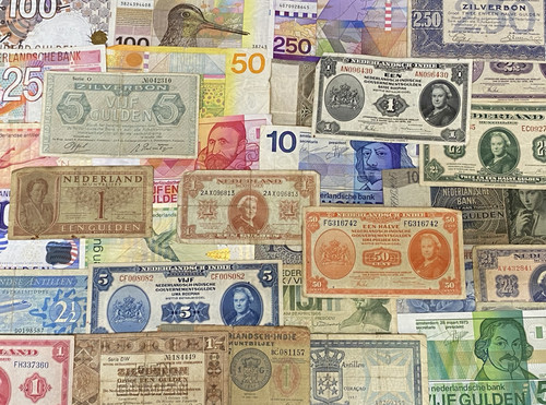 Dutch gulden banknotes - gulden,