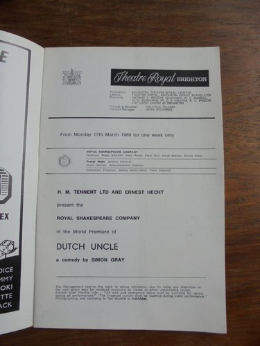 Dutch uncle theatre - uncle,, royal