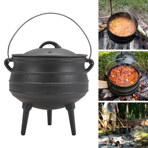 Cast iron potjie pot - cast,